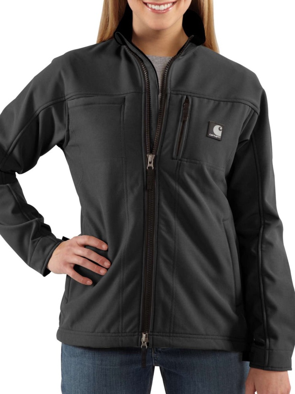 Carhartt Women's Soft Shell Jacket WJ176 Black Size Medium